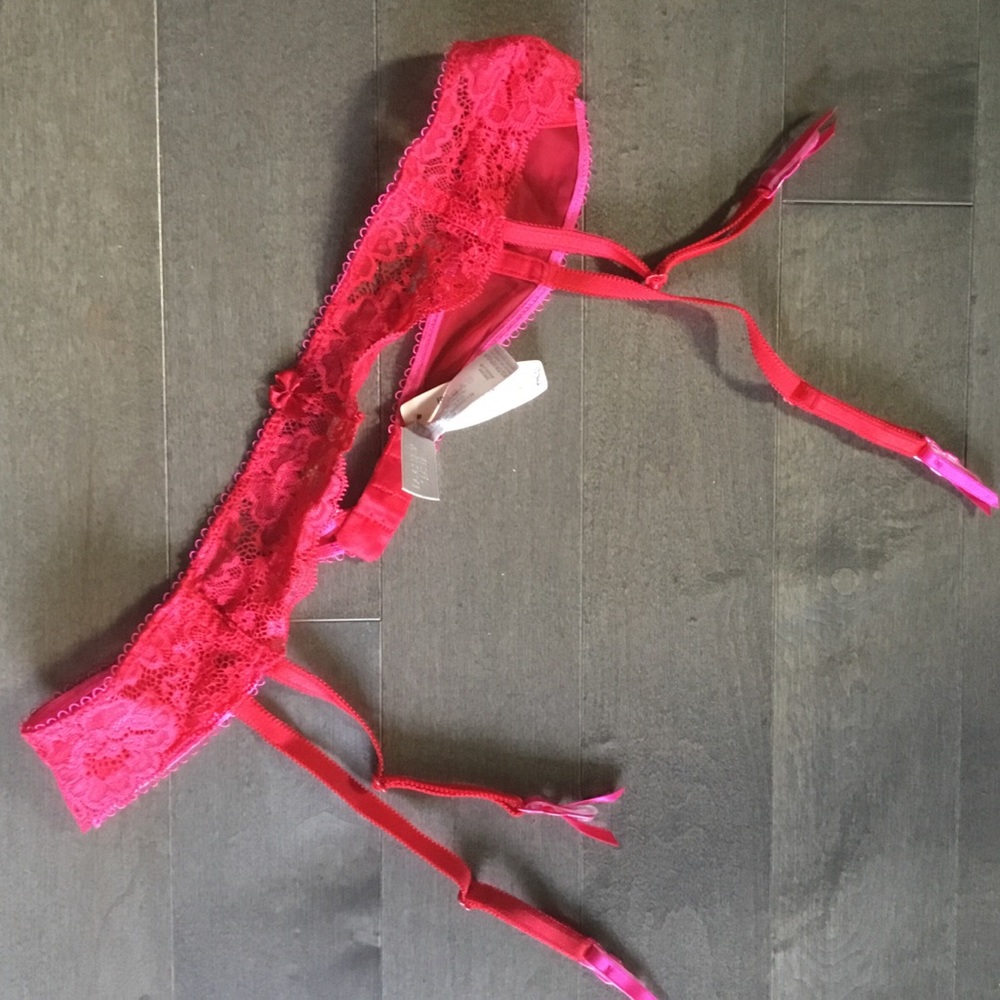 💗NWT Victoria’s Secret Pink Lace Garter XS/S❤️